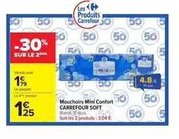 Carrefour Market CARREFOUR SOFT Mouchoirs Mini Confort offre