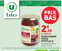 Bi1 U Puree pomme fraise myrtille offre