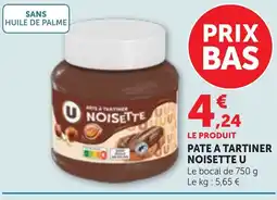 Bi1 U Pate a tartiner noisette offre
