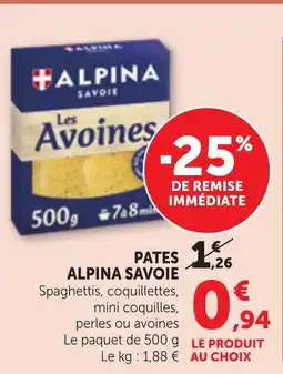 Bi1 ALPINA SAVOIE Pates offre