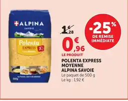 Bi1 ALPINA SAVOIE Polenta express moyenne offre