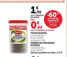 Bi1 DUCROS Thym offre