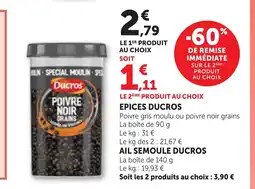 Bi1 DUCROS Epices offre
