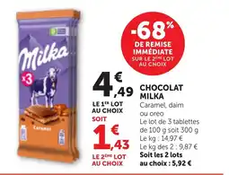 Bi1 MILKA Chocolat offre