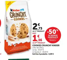 Bi1 KINDER Cookies crunchy offre