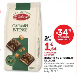 Bi1 DELACRE Biscuits au chocolat offre
