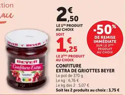 Bi1 BEYER Confiture extra de griottes offre