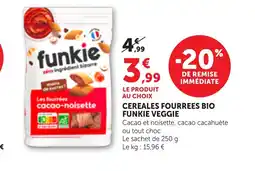 Bi1 FUNKIE VEGGIE Cereales fourrees bio offre