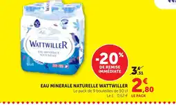 Bi1 WATTWILLER Eau minerale naturelle offre