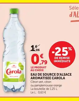 Bi1 CAROLA Eau de source d'alsace aromatisee offre