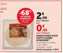 Bi1 SCHNEIDER Fonds ronds pour tarte flambee offre