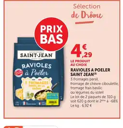 Bi1 SAINT JEAN Ravioles a poeler offre