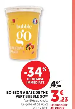 Bi1 BUBBLE GO Boisson a base de the vert offre