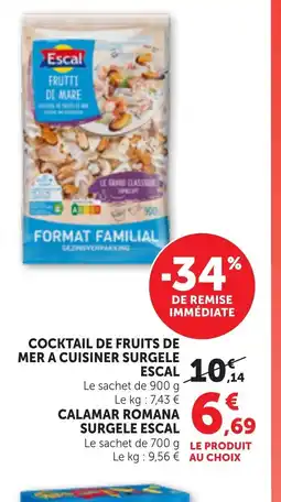 Bi1 ESCAL Cocktail de fruits de mer a cuisiner surgele offre