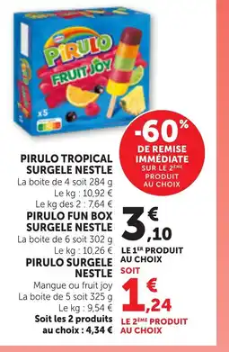 Bi1 Pirulo tropical surgele nestle offre