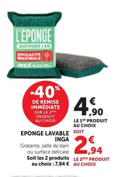 Bi1 INGA Eponge lavable offre