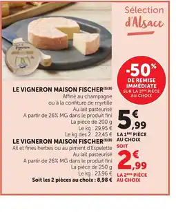 Bi1 Le vigneron maison fischer offre