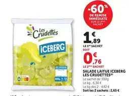 Bi1 LES CRUDETTES Salade laitue iceberg offre