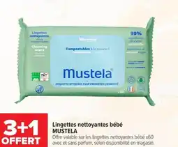 Carrefour Lingettes nettoyantes bébé mustela offre