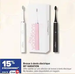 Carrefour Brosse à dents électrique my variation offre