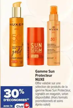 Carrefour Gamme sun protecteur nuxe offre