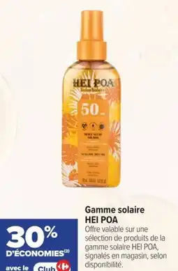 Carrefour Gamme solaire HEI POA offre
