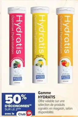 Carrefour Gamme HYDRATIS offre