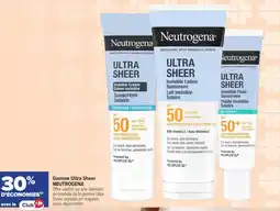Carrefour Gamme ultra sheer neutrogena offre