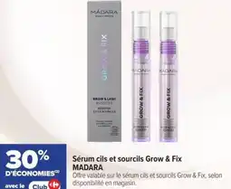 Carrefour Sérum cils et sourcils grow & fix madara offre