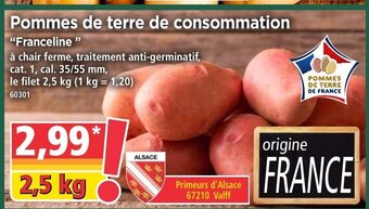 Norma Pommes de Terre de Consommation offre