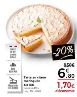 Thiriet Tarte au citron meringuée offre