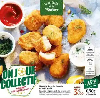 Thiriet Nuggets de colin d'Alaska et mozzarella offre