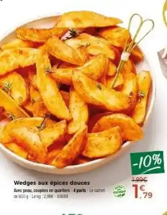 Thiriet Wedges aux epices douces offre