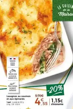 Thiriet Lasagnes au saumon et aux épinards offre