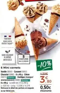 Thiriet 6 mini cornets offre