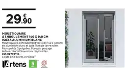 Leroy Merlin MOUSTIQUAIRE À ENROULEMENT ISOXA ALUMINIUM BLANC offre