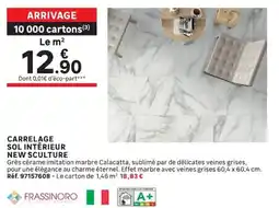 Leroy Merlin CARRELAGE SOL INTÉRIEUR NEW SCULTURE offre