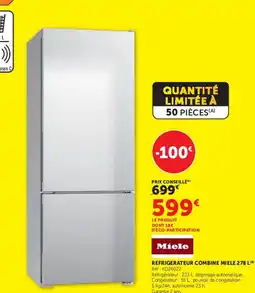 Hyper U REFRIGERATEUR COMBINE MIELE offre