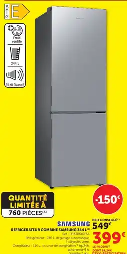 Hyper U REFRIGERATEUR COMBINE SAMSUNG offre