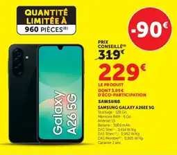 Hyper U SAMSUNG GALAXY A26EE 5G offre