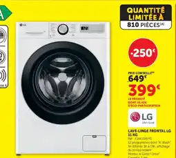 Hyper U LAVE-LINGE FRONTAL LG offre