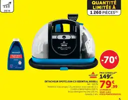 Hyper U DETACHEUR SPOTCLEAN C3 ESSENTIAL BISSELL offre