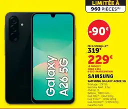 Hyper U SAMSUNG GALAXY A26EE 5G offre