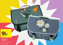 Carrefour Cartable Fleur ou Dragon offre