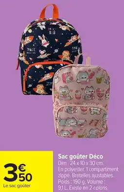 Carrefour Sac goûter Déco offre