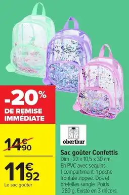 Carrefour Sac goûter Confettis offre
