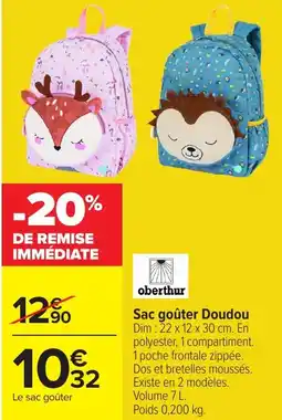 Carrefour Sac goûter Doudou offre