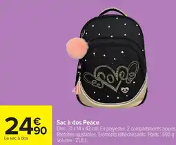 Carrefour Sac à dos Peace offre