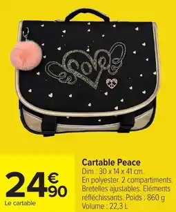Carrefour Cartable Peace offre