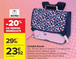 Carrefour Cartable kawaii offre